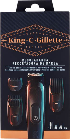 KING CON RASOIO REGOLABARBA GILLETTE 1 pezzo in dettaglio