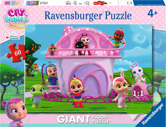 Ravensburger Puzzle Géant 60 Pièces – Cry Babies, 70 X 50 Cm, Dès 4 Ans, Qualité Allemande, Anti-reflets, Pièces Uniques