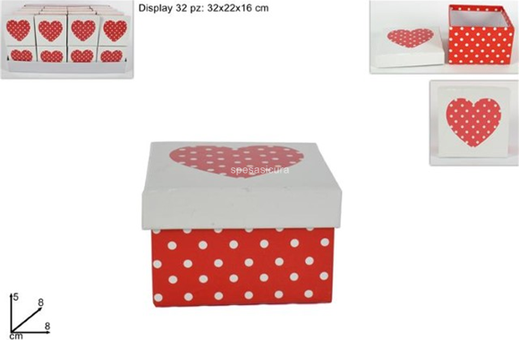 Scatola da Regalo Forma Cuore - Wiler BOX01