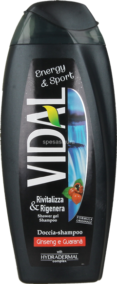 VIDAL Doccia shampoo uomo Energy&Sport, 250 ml Acquisti online sempre  convenienti
