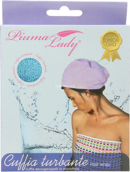 PIUMA LADY Cuffia turbante in microfibra