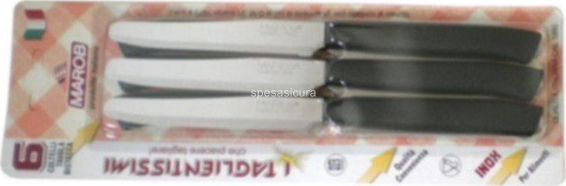 Marietti Coltelleria MRI087 Coltelli Tavola, Blu, Blister da 6 Pezzi