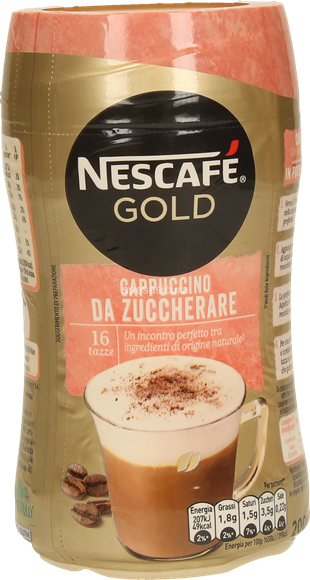 CAPPUCCINO DA ZUCCHERARE NESCAFE' GOLD 200 GR 16 TAZZE CAFFE