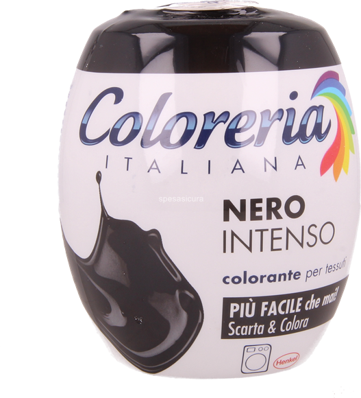 Colorante per Tessuti Nero Intenso Confezione Monodose Grey Coloreria  Italiana