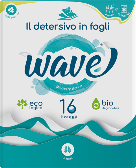 Detersivo in fogli Wave classic - 16 lavaggi