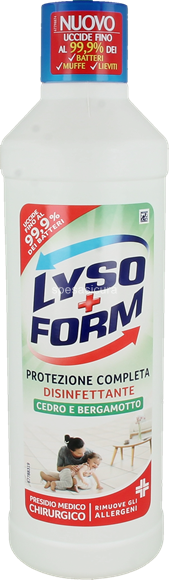 Lysoform Protezione Completa Disinfettante Cedro e Bergamotto 900