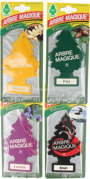 Arbre Magique Classic Profumatore per Auto - Fragranze Assortite x 4 pz -  Acquista Online Profumatori per Auto in offerta!