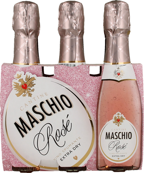 Spumante Rosé Extra Dry Maschio - 3 Bottigline da 200 ml - Acquista Online  Spumante Maschio in offerta!