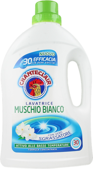 CHANTECLAIR detersivo lavatrice MUSCHIO BIANCO LV30 - Da Moreno