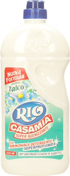 Ammoniaca Rio Casamia per Pavimenti e Tutte le Superfici al Talco - 1,25L -  Acquista Online Detersivi Rio Casamia in offerta!