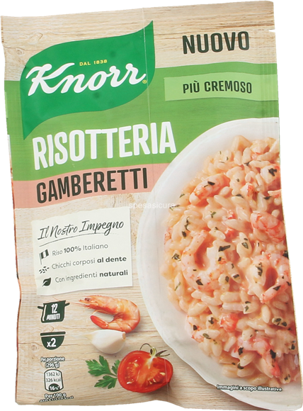 Risotto ai Gamberetti Knorr pronto in 12 minuti - 175 gr x 2 Porzioni -  Acquista Online Risotti Knorr in offerta!