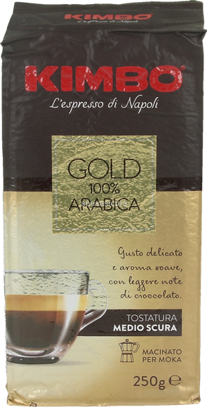 6 X Caffè Kimbo Espresso Gold 100% arabica 250 G Caffé macinato (1,5kg) :  : Alimentari e cura della casa