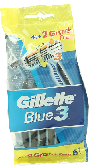 GILLETTE BLUE III USA E GETTA PZ.4+2